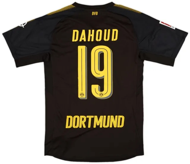 Puma 2017-18 Borussia Dortmund Authentic Away Shirt Dahoud #19 - 9/10 - (M)