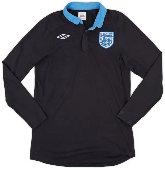 Umbro 2011-12 England Away L/S Shirt - 8/10 - (M)