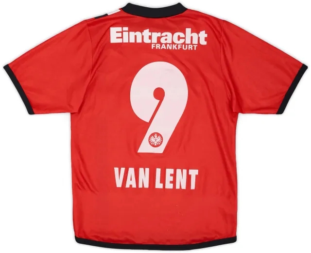 Jako 2005-06 Eintracht Frankfurt Home Shirt Van Lent #9 - 7/10 - (XS)