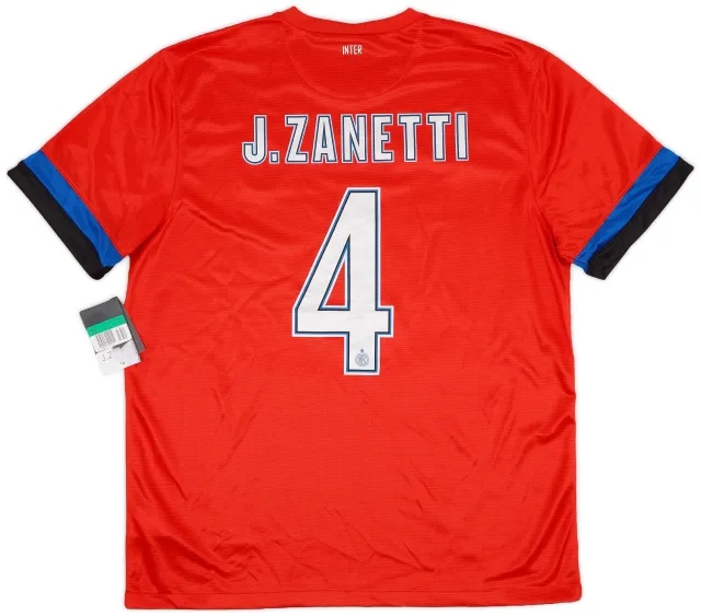 Nike 2012-13 Inter Milan Away Shirt J. Zanetti #4 (XL)