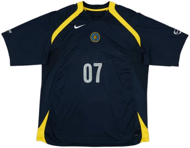 2005-06 Inter Milan Nike 1/4 Zip Polo Shirt - 8/10 - (M)