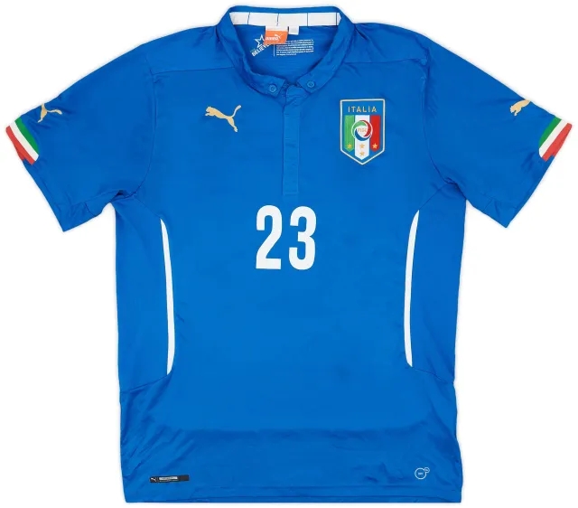 Puma 2014-15 Italy Home Shirt #23 - 5/10 - (XL)