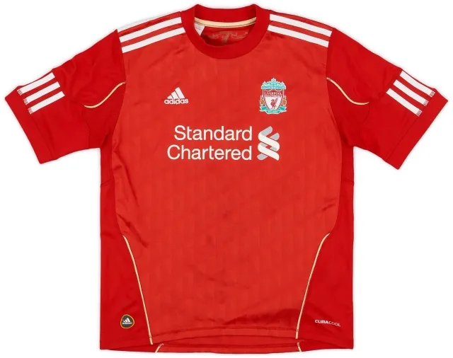 adidas 2010-12 Liverpool Home Shirt - 8/10 - (M.Boys)