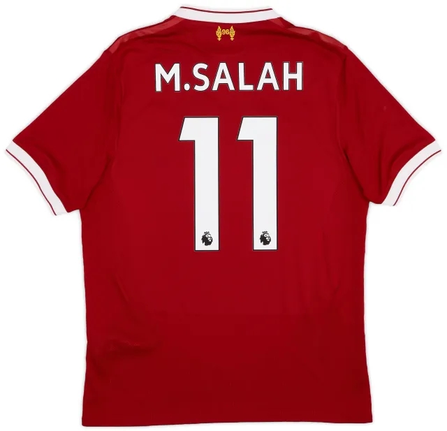 NewBalance 2017-18 Liverpool 125 Years Home Shirt M.Salah #11 - 9/10 - (S)