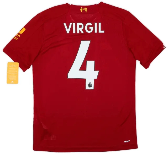 NewBalance 2019-20 Liverpool Home Shirt Virgil #4 (S)