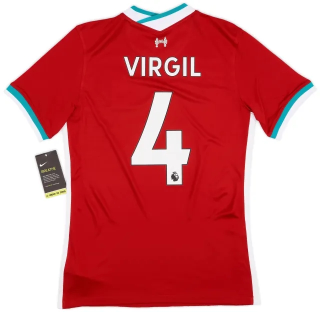 Nike 2020-21 Liverpool Home Shirt Virgil #4 (S)