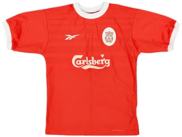 Reebok 1998-00 Liverpool Home Shirt - 8/10 - (M.Boys)