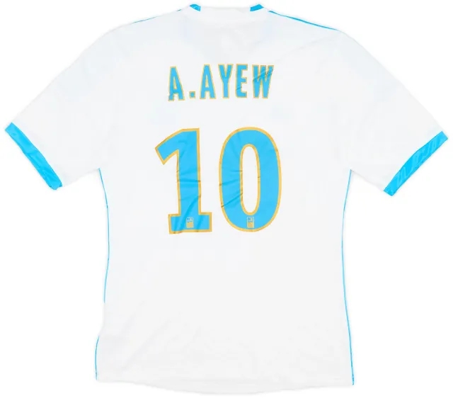adidas 2013-14 Olympique Marseille Home Shirt A.Ayew #10 (S)