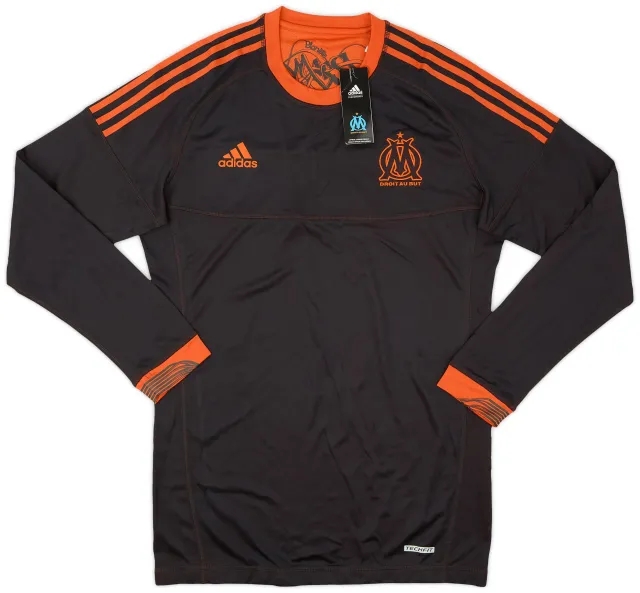 adidas 2012-13 Olympique Marseille Player Issue TechFit Third L/S Shirt (XL)