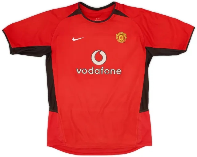 Nike 2002-04 Manchester United Home Shirt - 7/10 - (XL.Boys)