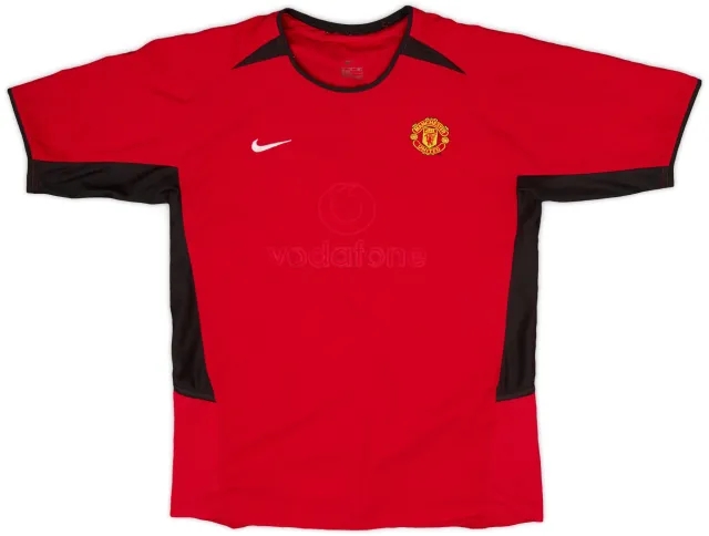 Nike 2002-04 Manchester United Home Shirt Beckham #7 - 6/10 - (L)