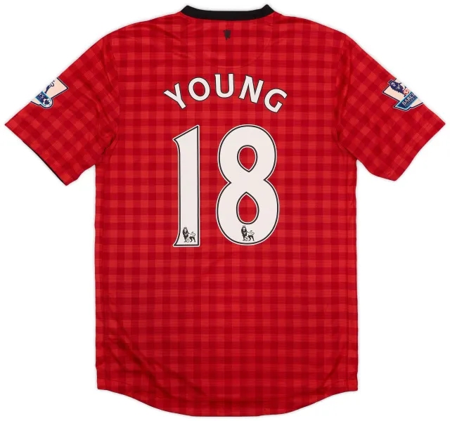 Nike 2012-13 Manchester United Home Shirt Young #18 - 5/10 - (S)