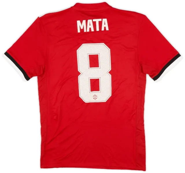 adidas 2017-18 Manchester United Home Shirt Mata #8 (S)