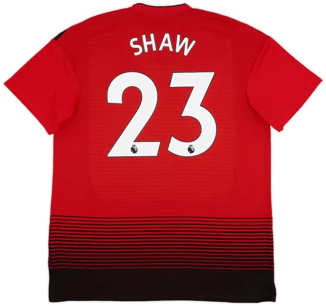 adidas 2018-19 Manchester United Home Shirt Shaw #23 (XL)