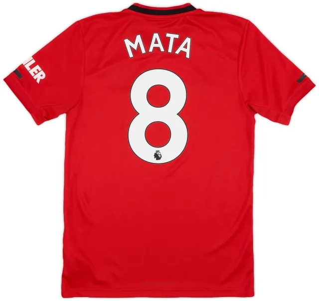 adidas 2019-20 Manchester United Home Shirt Mata #8 - 9/10 - (S)
