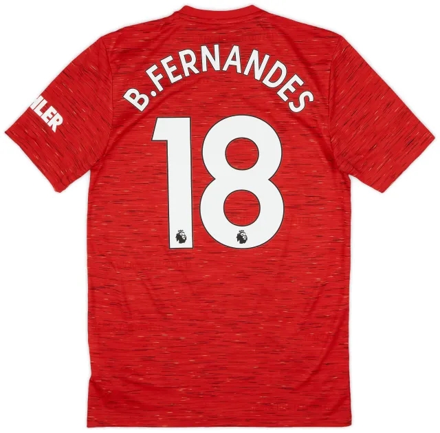 adidas 2020-21 Manchester United Home Shirt B.Fernandes #18 (S)
