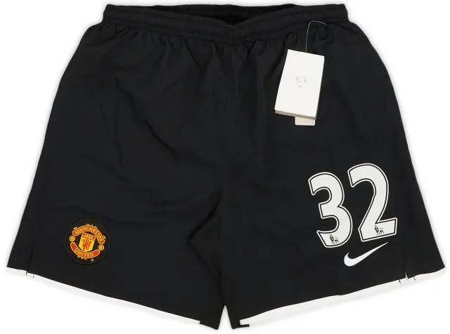 Nike 2007-08 Manchester United Away Shorts #32 (Tevez) (L.Boys)