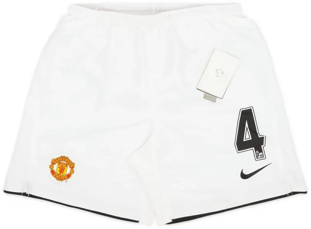 Nike 2007-09 Manchester United Home Shorts #4 (Hargreaves) (M.Boys)