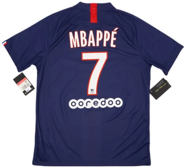 Nike 2019-20 Paris Saint-Germain Home Shirt Mbappe #7 (L)
