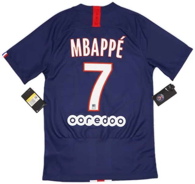 Nike 2019-20 Paris Saint-Germain Home Shirt Mbappe #7 (S)