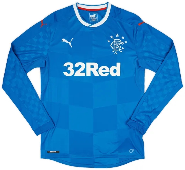 Puma 2016-18 Rangers Home L/S Shirt - 9/10 - (M)