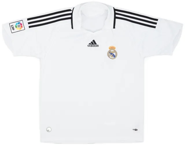 adidas 2008-09 Real Madrid Home Shirt - 8/10 - (XL.Boys)