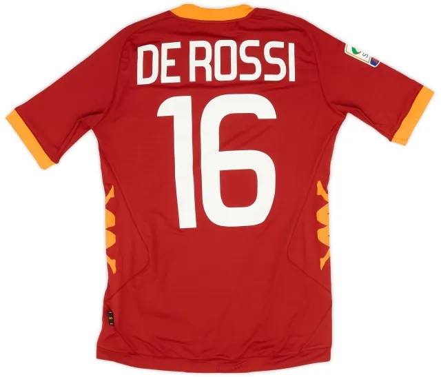 Kappa 2011-12 Roma Home Shirt De Rossi #16 (S)