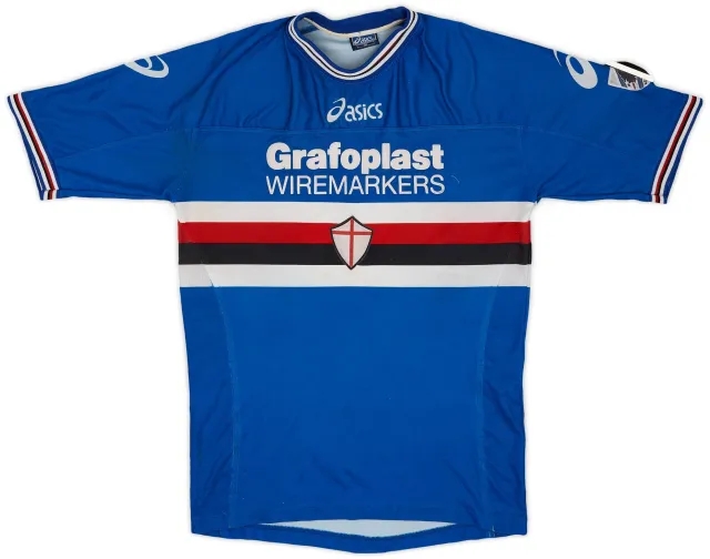 Asics 2001-02 Sampdoria Home Shirt - 6/10 - (M)
