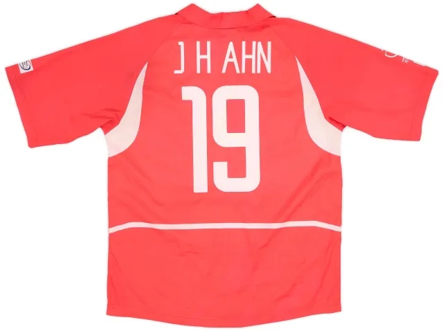 Nike 2002-03 South Korea Home Shirt J.H.Ahn #19 - 6/10 - (M)