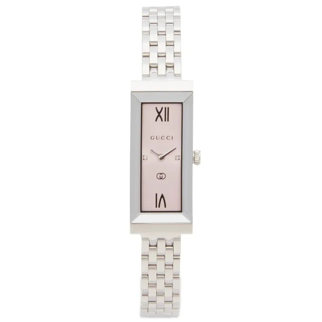 Gucci Women's G-Frame 24mm Watch Silver/Pink