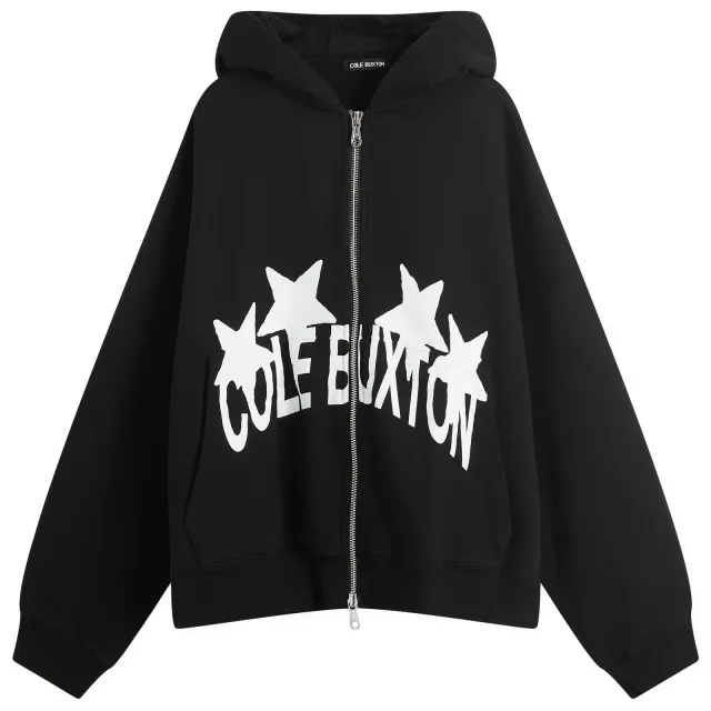 Cole Buxton Men's 4 Star Zip Hoodie Black