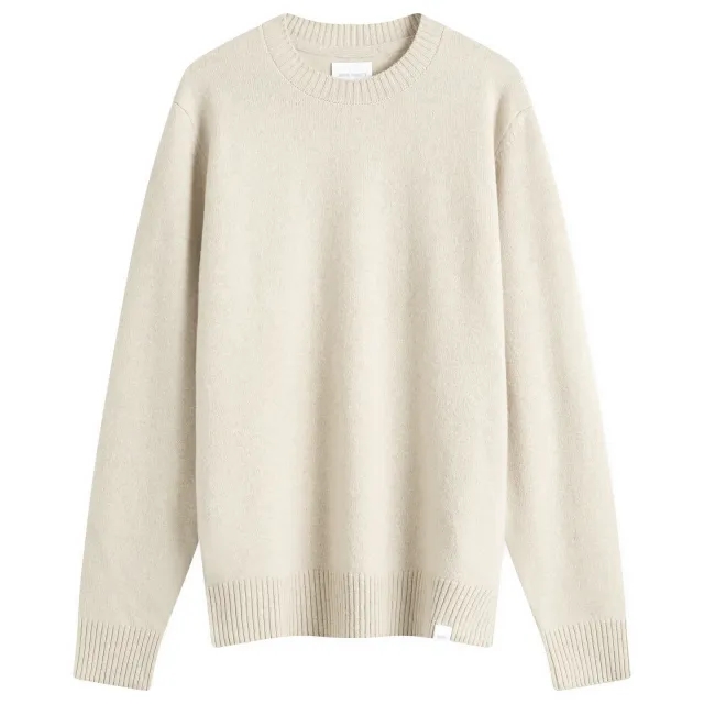 Norse Projects Men's Standard Lambswool Knit Jumper Oatmeal