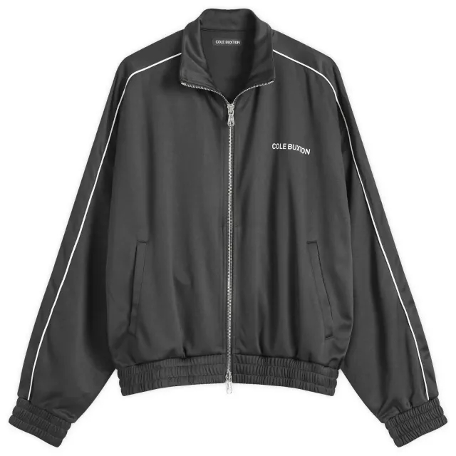 Cole Buxton Men's Piped Track Jacket Black