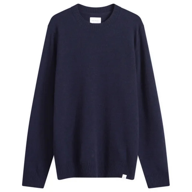 Norse Projects Standard Merino Lambswool Sweater Men Pullovers Blue