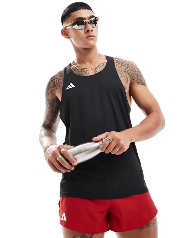 adidas Adizero Essential Tank Top Men - Black