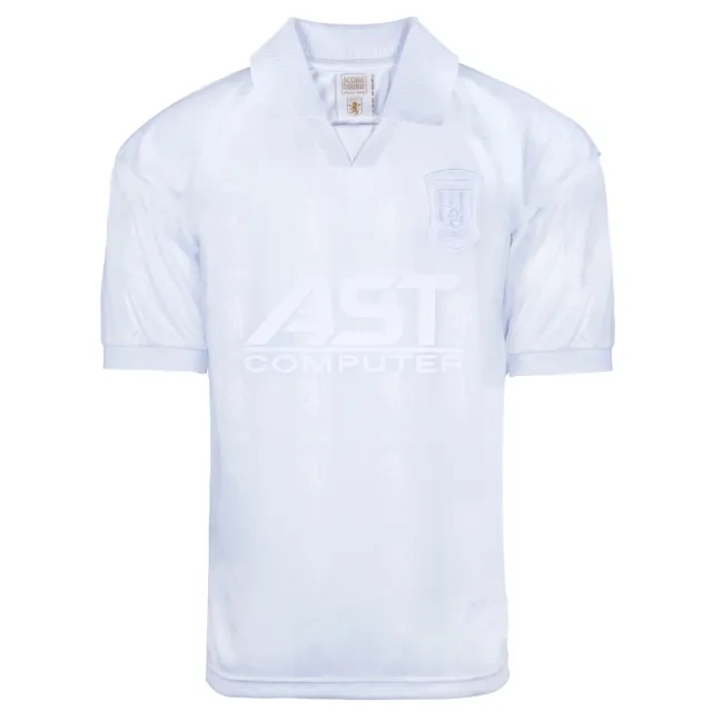 Score Draw Aston Villa 1996 Blank Out Retro Football Shirt