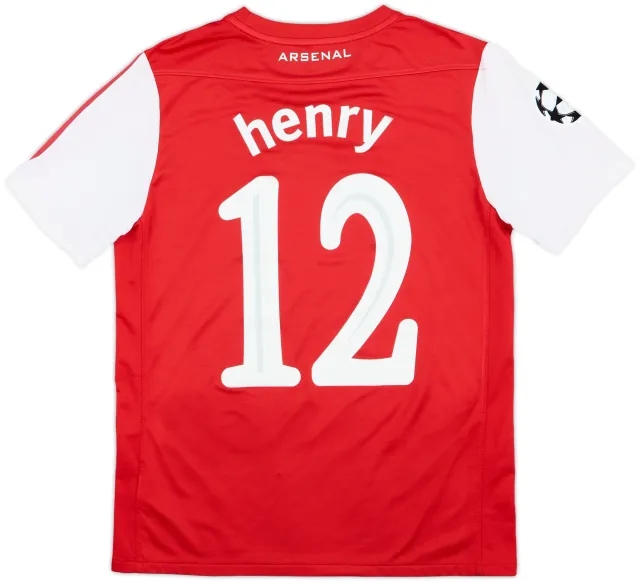 Nike 2011-12 Arsenal Player Issue Home Shirt Henry #12 - 5/10 - (L)