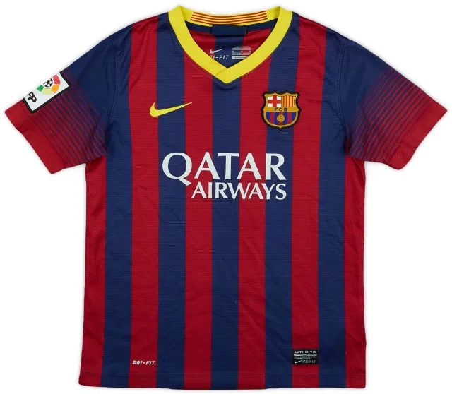 Nike 2013-14 Barcelona Home Shirt - 7/10 - (M.Boys)