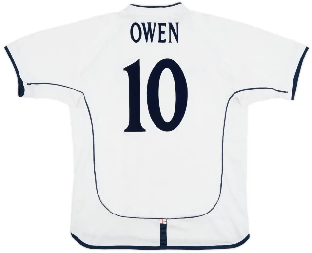 Umbro 2001-03 England Home Shirt Owen #10 - 7/10 - (L)