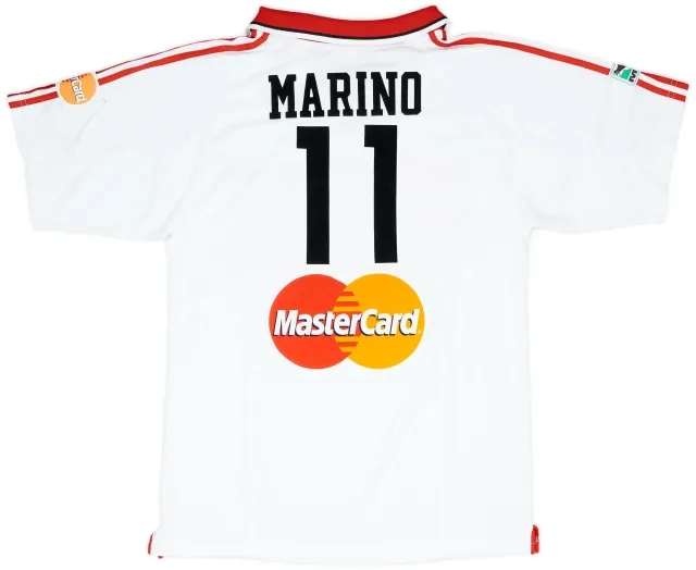 adidas 2000 DC United Match Issue Away Shirt Marino #11
