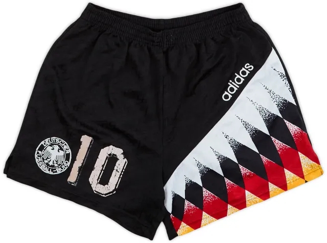 adidas 1994-96 Germany Home Shorts #10 (Matthaus) - 5/10 - (M)