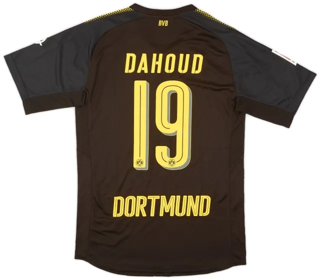 Puma 2017-18 Borussia Dortmund Away Authentic Shirt Dahoud #19 - 9/10 - (M)
