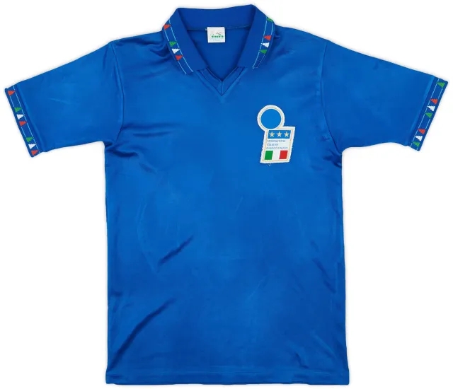 Diadora 1992-93 Italy Home Shirt - 5/10 - (S)