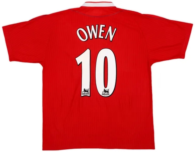 Reebok 2002-04 Liverpool Home Shirt Owen #10 - 6/10 - (L)