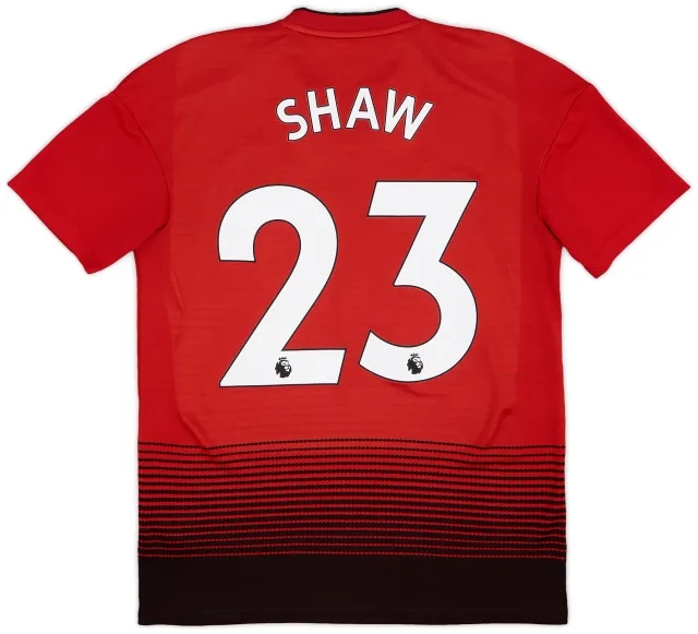 adidas 2018-19 Manchester United Home Shirt Shaw #23 - 8/10 - (S)