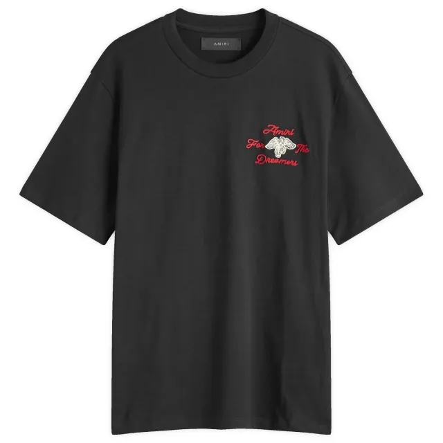 AMIRI Men's Embroidered Dreamers T-Shirt Black