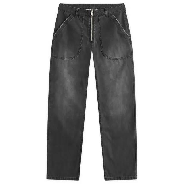 Cole Buxton Men's Canvas Carpenter Pants Black