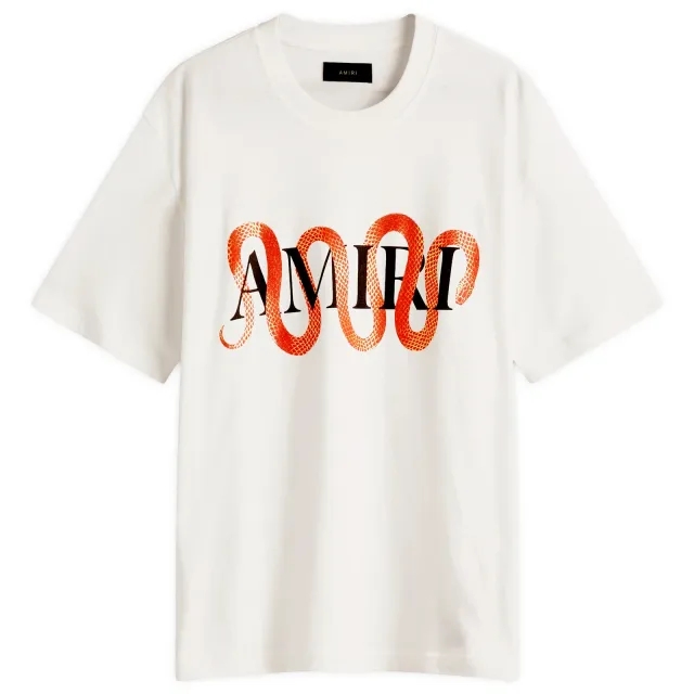 AMIRI Men's Snake Chinese New Year T-Shirt Ivory