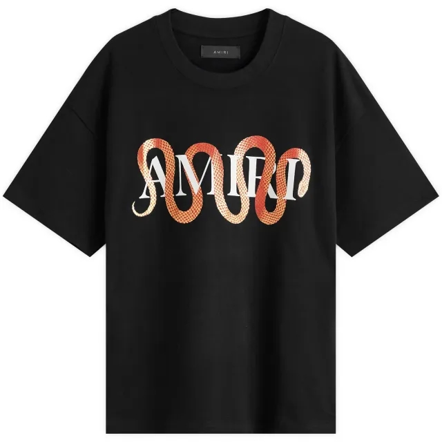 AMIRI Men's Snake Chinese New Year T-Shirt Black