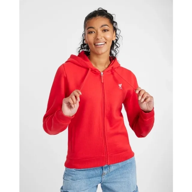 Liverpool FC LFC Womens Zip Through Hoody Red